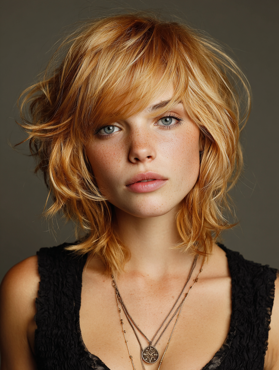 Shaggy Choppy Bob Hairstyles