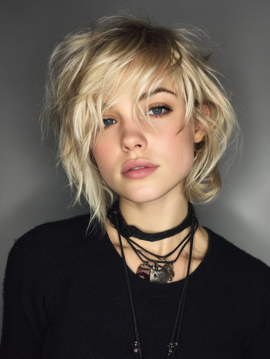 Short Edgy Choppy Bob Hairstyles