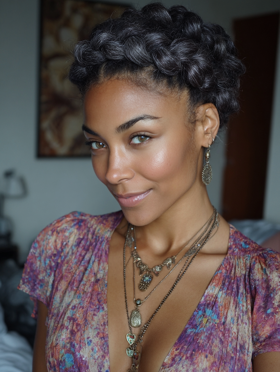 3c/4a Hairstyles: Protective Crown Braids