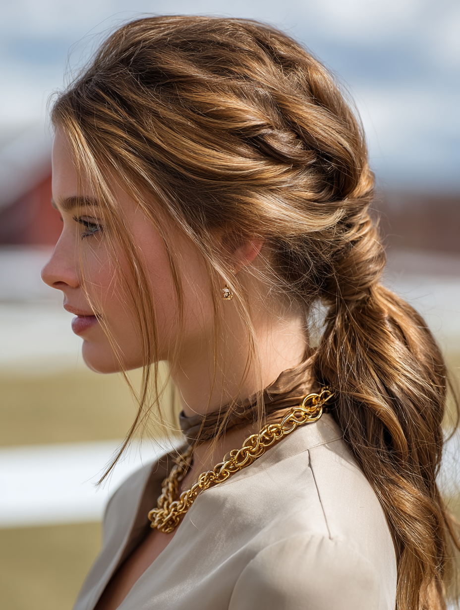Renaissance Hairstyles Easy: The Low Ponytail