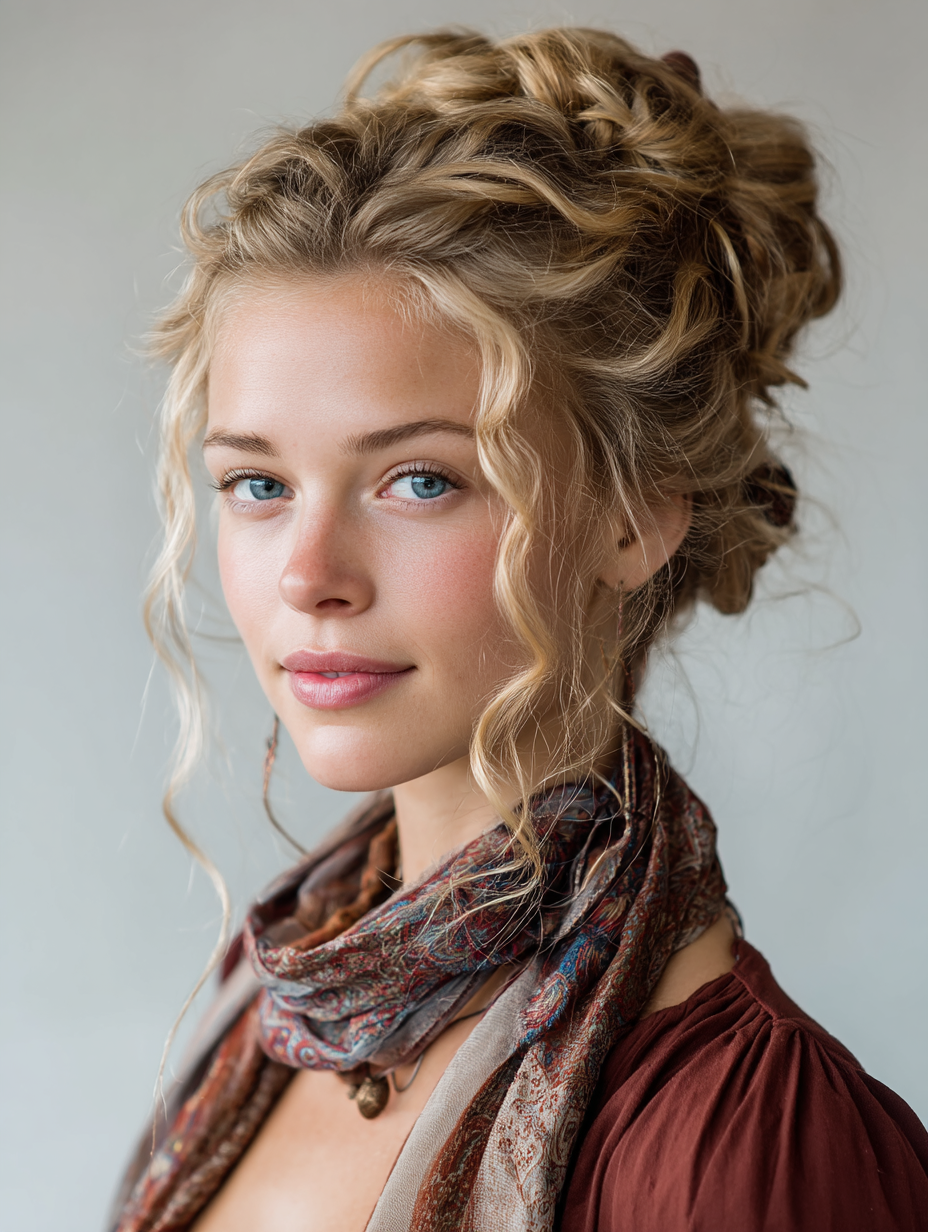 The Half-Up Bun: Renaissance Hairstyles Easy