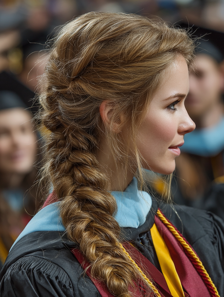 Fishtail Braid: An Option Graduates Can Try With Caps And Gowns