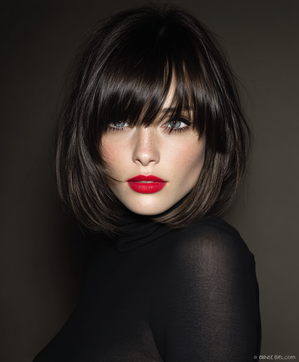 Medium Length Haircuts: Blunt and Bold