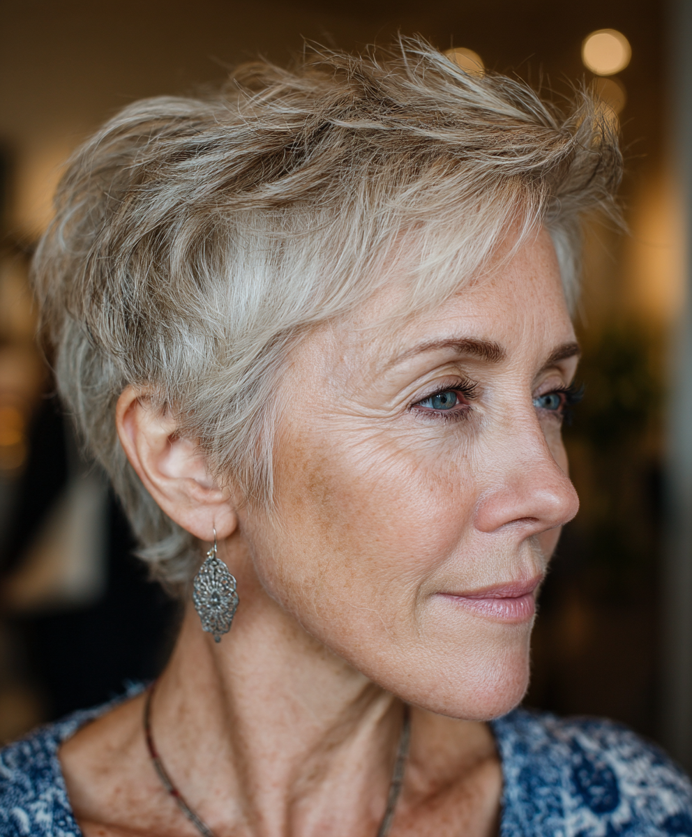 Tapered Haircuts for 60 Year Old Women