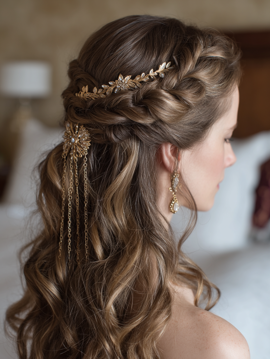 Renaissance Hairstyles Easy: The Waterfall Twist