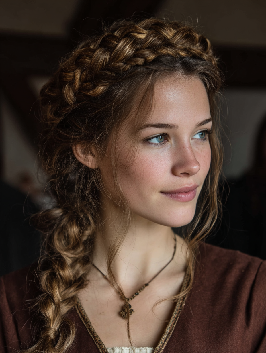 The Braided Crown: Renaissance Hairstyles Easy To Follow
