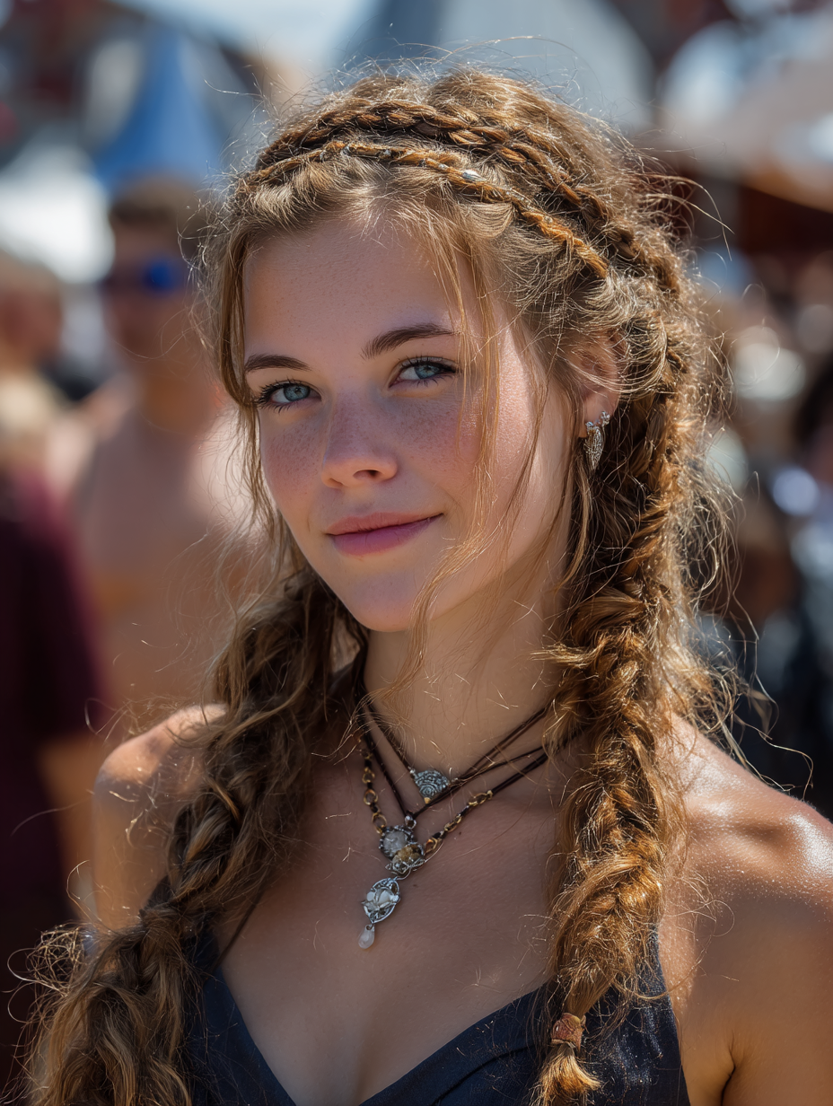 Easy Renaissance Hairstyles: The Braided Headpiece