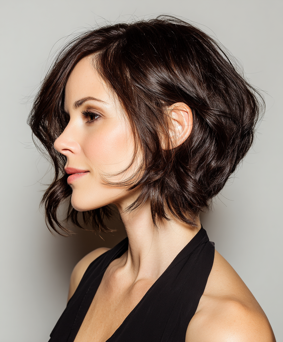 Haircuts For Medium Length Hair: Angled Bob