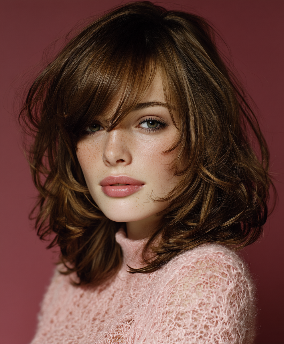 Haircuts For Medium Length Hair: Adding Wispy Finishing Touches